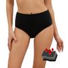 Leoparts Period Swimwear Leakproof Bikini Bottoms Black High Waisted Coverage Swimsuit Bottom for Girls Teens Women view 1