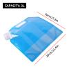 BORDSTRACT Foldable Survival Water Bag, 3L/0.8 Gallon Portable Outdoor Foldable Water Storage Bag for Emergency Outdoor Adventure Backpacking, Picnic, Camping, BBQ, Earthquake, Boys Potty Bag view 2