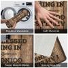 Dsoluuing Funny Floor Mats for Front Door I Am Blessed Coming in and Going Out Rug Fall Kitchen Rugs and Mats Sweet Home Mat (Size : 65X90CM) view 3