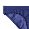JEsilunmaMY Men's Ice Silk Low Rise Briefs Sexy Transparent Breathable Bikini Brief Solid Color See Through Skinny Underwear (Blue-5PC,XX-Large) view 2