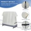 STEECA Ping Pong Table Cover Outdoor Waterproof, Dual Function Table Tennis Cover Fits Both Folding Tables and Flat Tables Indoor & Outside 68"L x 6"/30"W x 62"H view 4