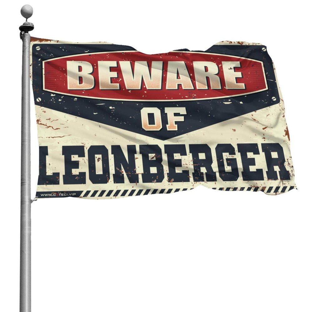Abipuir Car Flags for Room Beware of Leonberger Flag Funny Bar Decor Cool Stuff for Your Room (Size : 152X244CM)