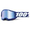 100% Accuri 2 Goggles - Eyewear for Motocross & Mountain Biking - Goggles for Dirt Bikes, Motorcycles & Bike Sports - Blue, Mirror Blue Lens view 1