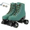 SilverTree Roller Skates for Women and Men PU Leather High-top Adult Roller Derby Skates Wheels Light Up Roller Skates Four-Wheel Shiny Roller Skates for Girls Boys Unisex view 1