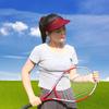 2 Pack Sun Visors Women Men Wide Brim Sport Visor Hat Headwear Sunvisor Beach Golf Hiking Adjustable Cap (Wine Red) view 4