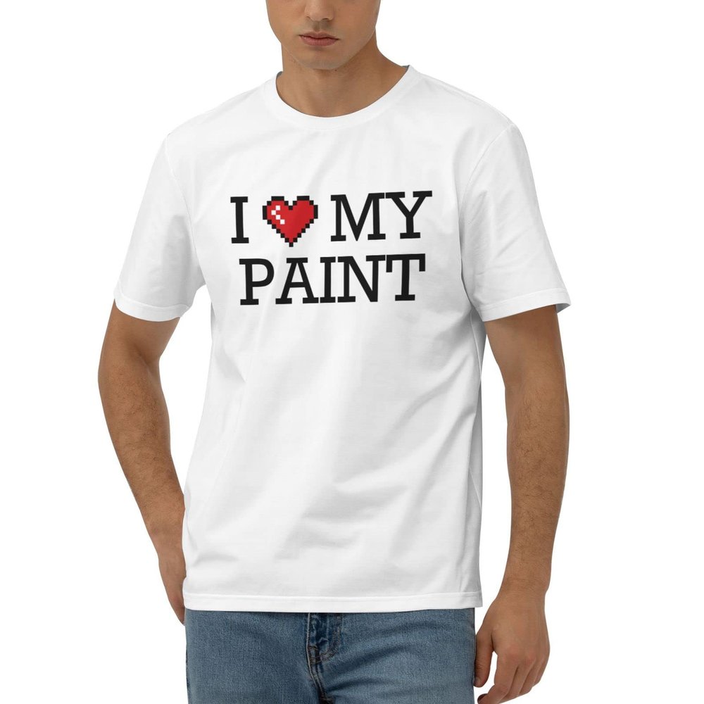 Abipuir Funny Tshirts Shirts for Women I Love My Paint T Shirt Men's Novelty Shirts (Color : Colour, Size : Medium)