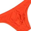 JEsilunmaMY Men's Low Rise Bulge Pouch Briefs Ice Silk Breathable Sexy Bikini Underwear Solid Color Stretch Underpants Brief (Orange-5PC,Medium) view 2