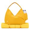 Ceneda Large Gym Bag for Women Sports Duffel Bag with Hidden Yoga Mat Holder & Shoe Compartment Workout Dance Tote Bag with Wet Pocket Overnight Weekender Bag for Travel Yoga (Orange)(Patent Pending) view 1