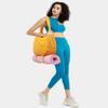 Ceneda Large Gym Bag for Women Sports Duffel Bag with Hidden Yoga Mat Holder & Shoe Compartment Workout Dance Tote Bag with Wet Pocket Overnight Weekender Bag for Travel Yoga (Orange)(Patent Pending) view 3