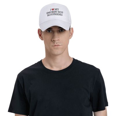 Hats Women Baseball Funny I Love My Smokin Hot Boyfriend Casquette Men's Hats & Caps