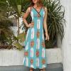 Milk and Cookies Women's Dresses Sleeveless V-Neck Maxi Long Dress Casual Loose Beach Dress Sundress XL view 3