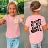 Toddler Kids Girls On My Moms Last Nerve Short Sleeve Letter Print T Shirt Mama's Mini Funny Girls Tee (Pink, 5-6 Years) view 4