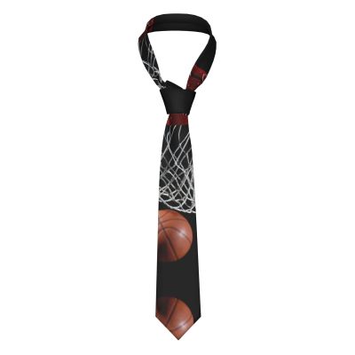 COMAAM Basketball Men'S Silk Tie Men'S Suit Tie Suitable For Wedding, Groom, Ball, Party, Banquet, Business