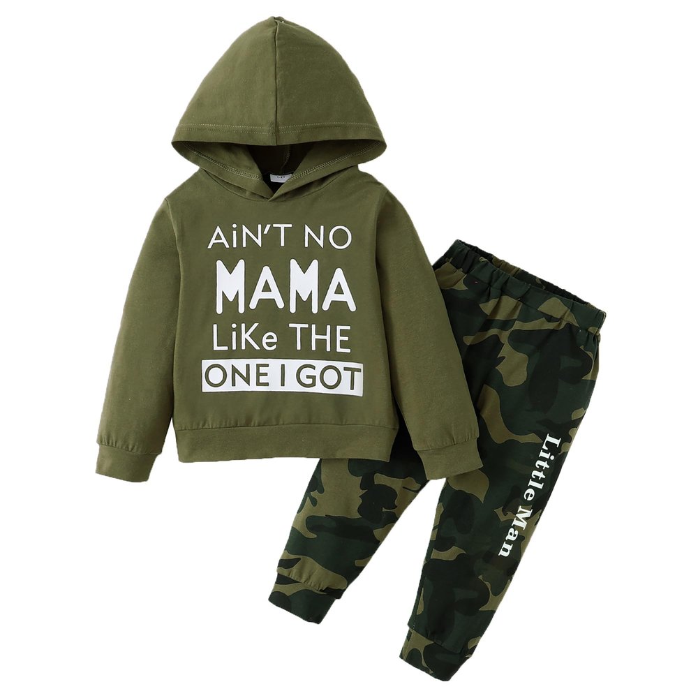 DISAUR Toddler Outfits for Boys Toddler Sweatshirt Green Camouflage Sweater and Pants 3t Boy Clothes Suits Sports 2t 3t 2-3t