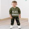 DISAUR Toddler Outfits for Boys Toddler Sweatshirt Green Camouflage Sweater and Pants 3t Boy Clothes Suits Sports 2t 3t 2-3t view 2