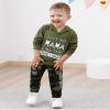DISAUR Toddler Outfits for Boys Toddler Sweatshirt Green Camouflage Sweater and Pants 3t Boy Clothes Suits Sports 2t 3t 2-3t view 3