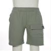 FEESHOW Kids Boys Girls Cotton Pull On Cargo Shorts with Pockets Athletic Sports Casual Dolphin Shorts Activewear Green D 10-11 Years view 3