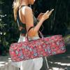 Boulder Bee | Yoga Mat Bag | Large Yoga Mat Carrier with Wet Pocket | Yoga Gifts | Gym Tote Bag for Women | Paisley Patterns (Red) view 2