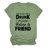 If Lost or Drunk Please Return to Friend Tee Shirt Women Funny Drunk Tee Women's Printed T-Shirt Gift for Best Friend view 2