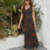 Volcano Women's Dresses Sleeveless V-Neck Maxi Long Dress Casual Loose Beach Dress Sundress XL view 2