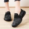 Leisure Women's Slip On Travel Soft Sole Comfortable Shoes Outdoor Mesh Runing Fashion Casual Dress Shoes for Girls (Black, 7.5) view 2