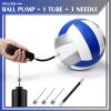 Wettarn 12 Pcs Official Size 5 Volleyballs Bulk Soft Recreational Volleyballs with Pump Regulation Size for Beginner Indoor Outdoor Beach Gym Pool Sand Sport (White,Blue,Silver) view 3