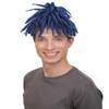 HPO Adult Mens American Rapper Dark Blue Dreadlock Updo Wig, Non-flammable Synthetic Fiber Wig view 2