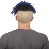 HPO Adult Mens American Rapper Dark Blue Dreadlock Updo Wig, Non-flammable Synthetic Fiber Wig view 3