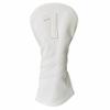 1pc Golf Club Head Cover Or 3pcs Golf Club Covers for Driver 3 Wood and Hybrids - White Golf Driver Headcover Fairway Wood Head Cover Hybrid Headcover Designed for All Brand (1pc Driver Cover) view 1