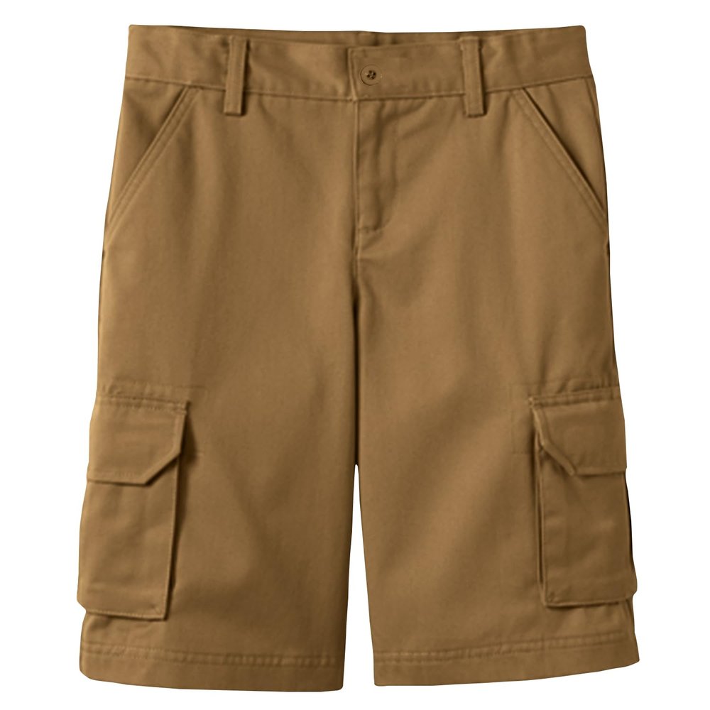 Boys Cargo Stretch Shorts, Casual Cotton Blend Short with Multi Pocket for Outdoor, Camping, Hiking, (Sizes, 8-18)