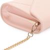 DEXMAY Women Envelope Clutch Faux Saffiano Leather Evening Handbag Foldover Clutch Bag Formal Dressy Purse Pale Pink view 4