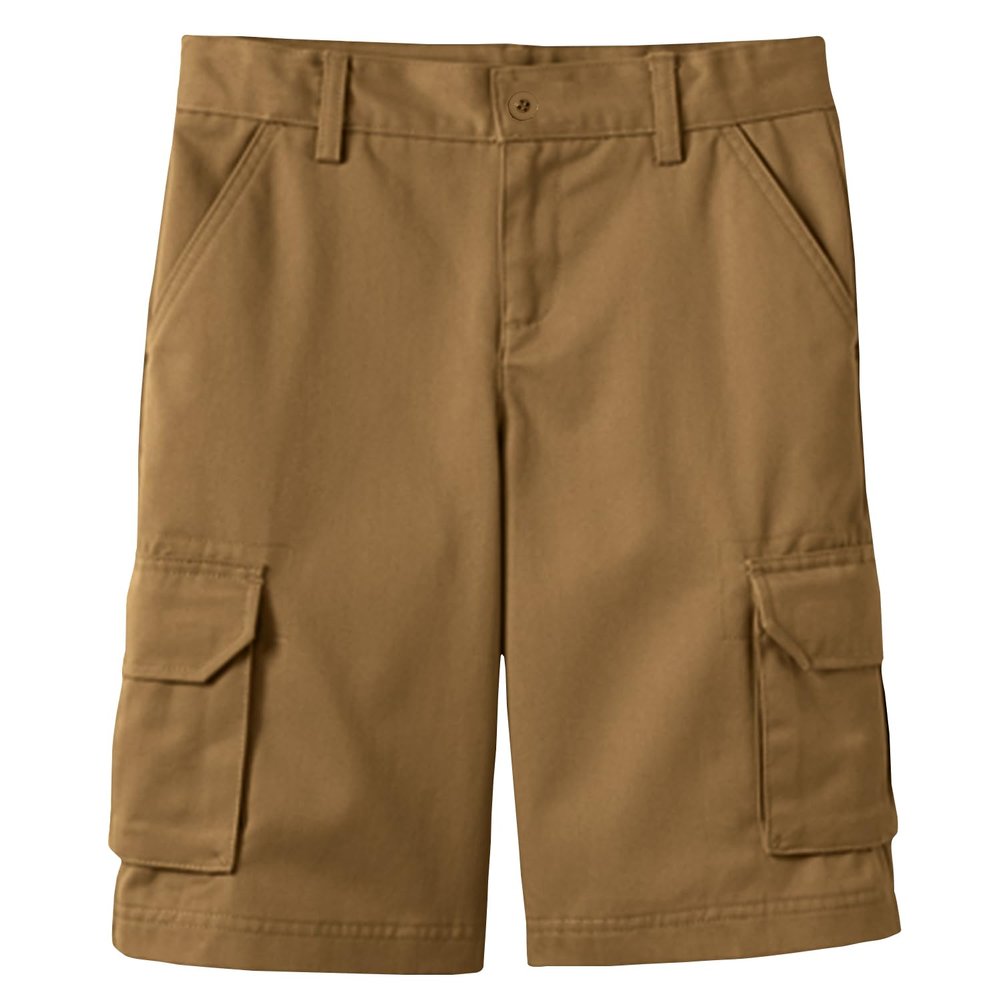 Boys Cargo Stretch Shorts, Casual Cotton Blend Short with Multi Pocket for Outdoor, Camping, Hiking, (Sizes, 8-18)