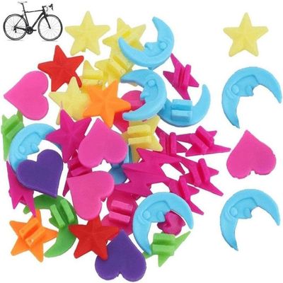 36pcs Bike Spoke Beads Children Spoke Decoration Colorful Bike Spoke Clips Beads Plastic Clip Wheel Spokes Decorations