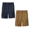2-Pack Boys Cargo Stretch Shorts, Casual Cotton Blend Short with Multi Pocket for Outdoor, Camping, Hiking, (Sizes, 8-18) view 1