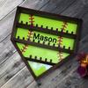 Personalized Baseball Display Case Wood Display Holder for Baseballs Custom Name Balls Wall Mount Display Case Championship Ring Display Case Baseball Storage Father's Day Birthday (Softball-Black) view 4