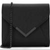 DEXMAY Women Envelope Clutch Faux Saffiano Leather Evening Handbag Foldover Clutch Bag Formal Dressy Purse Black view 2