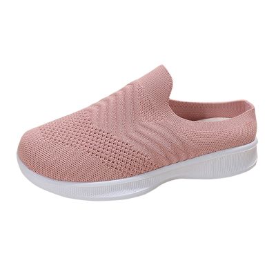 Leisure Women's Slip On Travel Soft Sole Comfortable Shoes Outdoor Mesh Runing Fashion Casual Shoes for Women Winter (Pink, 8.5)