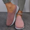 Leisure Women's Slip On Travel Soft Sole Comfortable Shoes Outdoor Mesh Runing Fashion Casual Shoes for Women Winter (Pink, 8.5) view 3