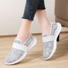 Leisure Women's Slip On Travel Soft Sole Comfortable Shoes Outdoor Mesh Runing Fashion Casual Dress Shoes for Girls (White, 8.5) view 4