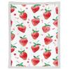 Watercolor Strawberry Throw Blanket Lightweight Soft Blanket for Women Mom Adult Couch Bed Camping Outdoor Picnic Travel Outdoor (30 x 40 in) view 1