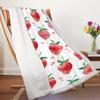Watercolor Strawberry Throw Blanket Lightweight Soft Blanket for Women Mom Adult Couch Bed Camping Outdoor Picnic Travel Outdoor (30 x 40 in) view 4