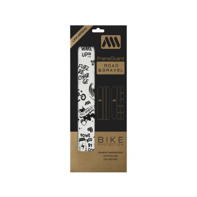 All Mountain Style Bike Frame Protection Kit - 18-Piece Clear Film for Gravel & Road - Ultra-Light 200m PVC, Scratch-Resistant, Easy DIY Install - Coffee Black