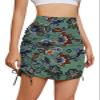Cakulo Athletic Skorts for Woman Plus Size Skort Knee Length Swim Golf Tennis Skirts Pocket Casual High Waist Green 3XL view 1