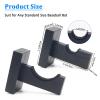 Boyistar Baseball Bat Wall Mount Set, Display Rack for Baseball Bat Hanger Holder with Hidden Screws, Soft Liner, Clean Cloth for Baseball Softball Bat Display Case Rack Brackets view 2