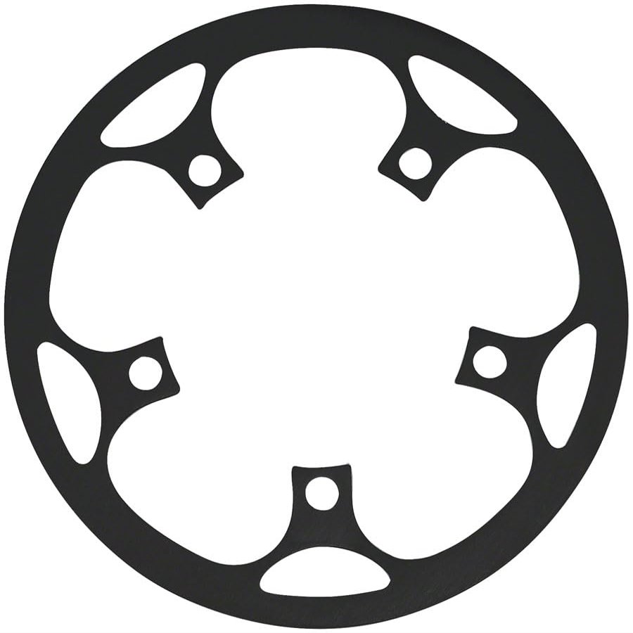 SAMOX BG22 Chainring Guard/Guide - for 36-46t, 110 BCD, Aluminum, Black