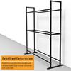 Katzowen Fitness Pilates Mat Storage Holder Industrial 3-Shelf Yoga Balls Holder - for Home Gym & Studio - Metal Floor Ball Locker for Basketball view 4