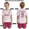 ORKY Kids Custom Soccer Jersey, Youth Personalized Football Shirt Short Set, Boy Girl Cool Team Uniform (White 110cm) view 4