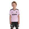 ORKY Kids Custom Soccer Jersey, Youth Personalized Football Shirt Short Set, Boy Girl Cool Team Uniform (Pink 110cm) view 1