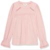 Speechless Girls' Smocked Cuff Long Sleeve Top, Blush, Medium view 1