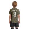 ORKY Kids Custom Soccer Jersey, Youth Personalized Football Shirt Short Set, Boy Girl Cool Team Uniform (Black 100cm) view 3